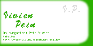 vivien pein business card